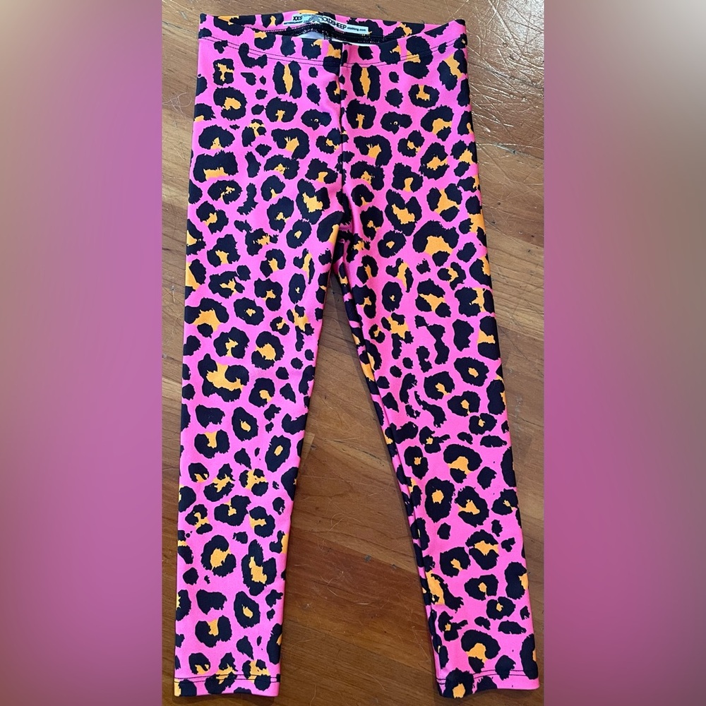 Goldsheep Kids Pink and Black Leopard Leggings. Brand new.